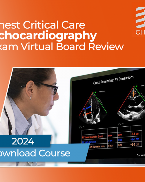 Chest Critical Care Echocardiography Exam Virtual Board Review 2024 (CCEeXAM)