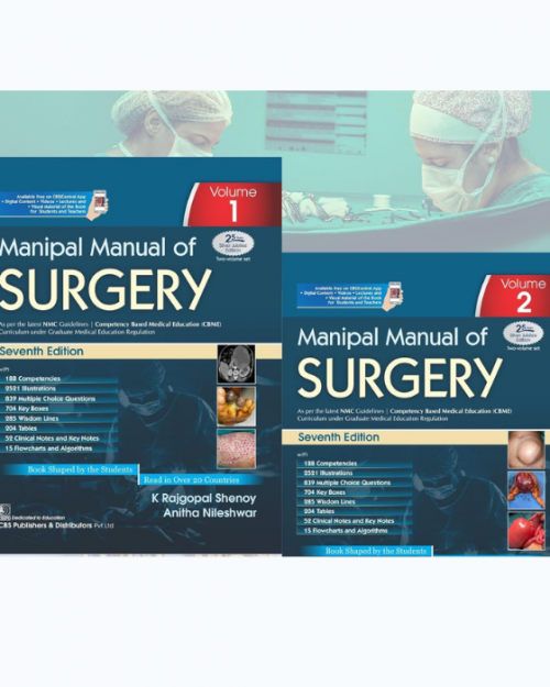 Manipal Manual of Surgery, 2 Volume Set  (7th edition)