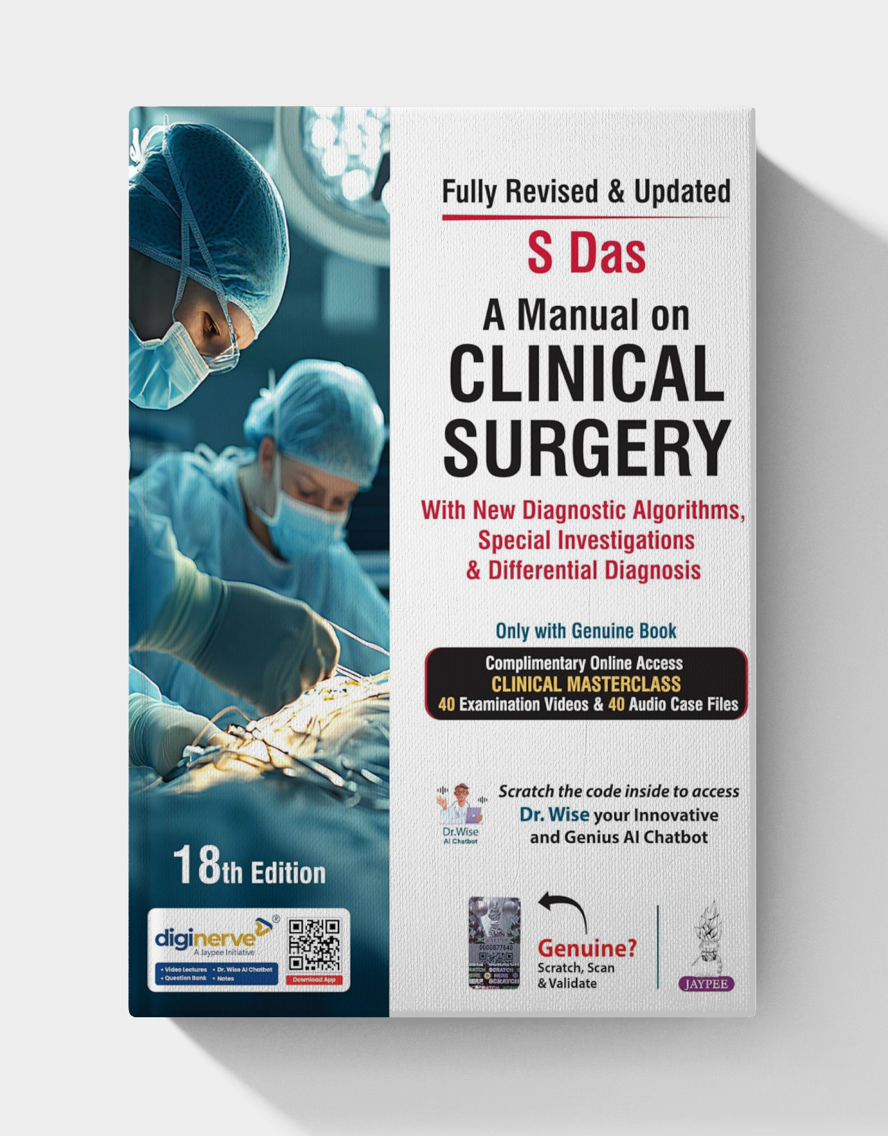 A Manual on Clinical Surgery with New Diagnostic Algorithms, Special Investigations & Differential Diagnosis (18th Edition)