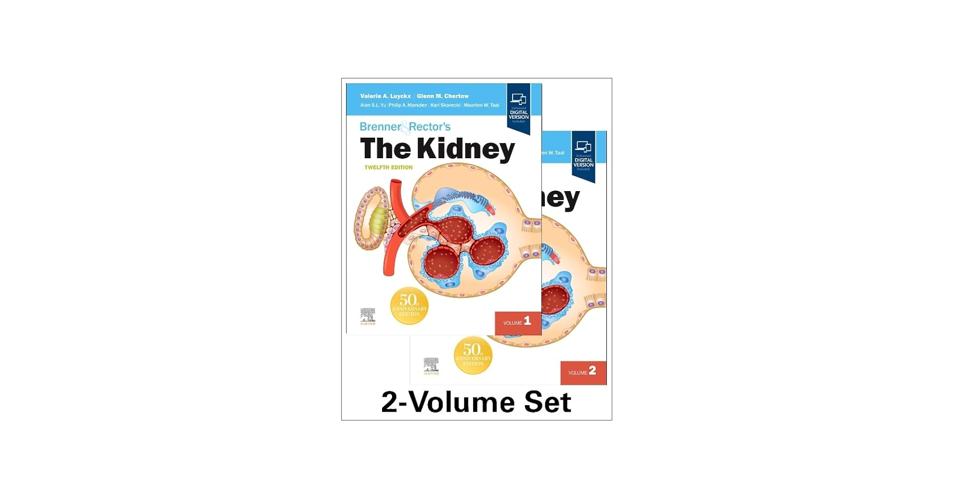 Brenner & Rector’s The Kidney (2 volume set), 12th edition (True PDF)