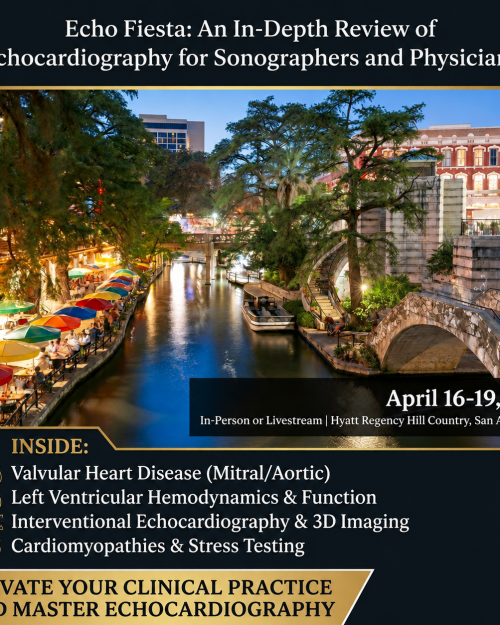 Mayo Clinic Echo Fiesta: An In-Depth Review of Echocardiography for Sonographers and Physicians 2026