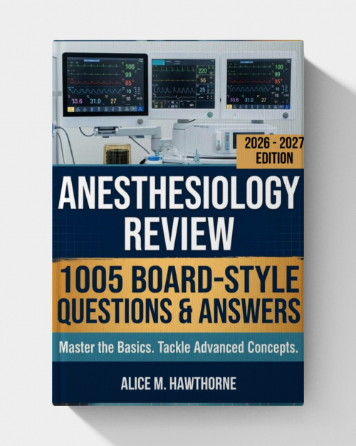 Anesthesiology Review: 1005 Board-Style Questions and Answers for Basic Mastery, Clinical Reasoning, and Advanced Concepts