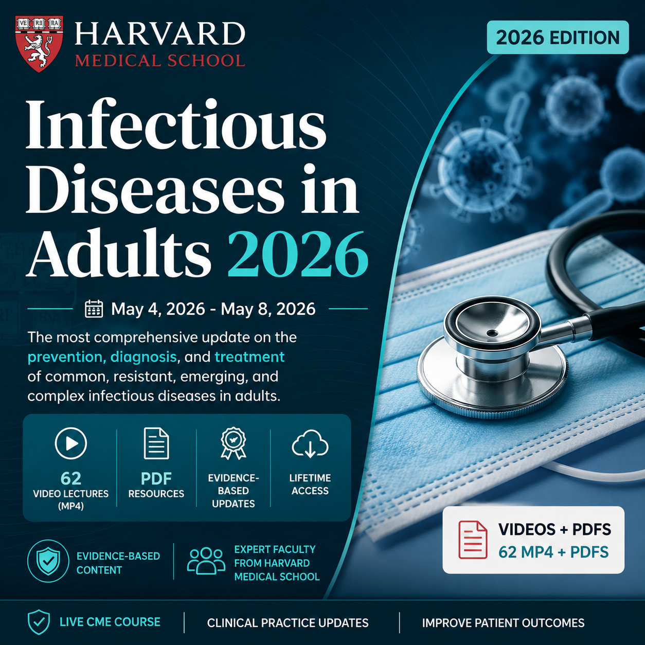 Harvard Infectious Diseases In Adults 2026 (Videos + PDFs)