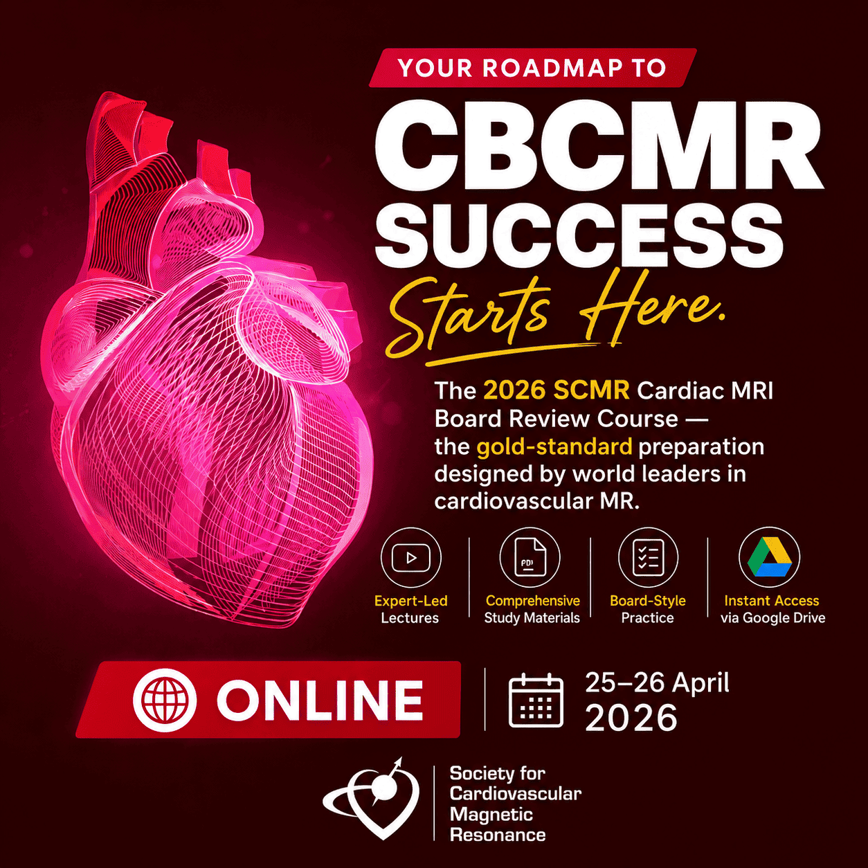 Society for Cardiovascular Magnetic Resonance CMR Board Exam Review Course 2026