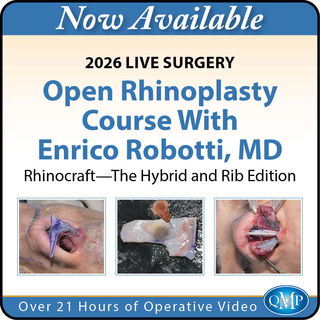 QMP 2026 Live Surgery Open Rhinoplasty Course With Enrico Robotti, MD Rhinocraft-The Hybrid and Rib Edition